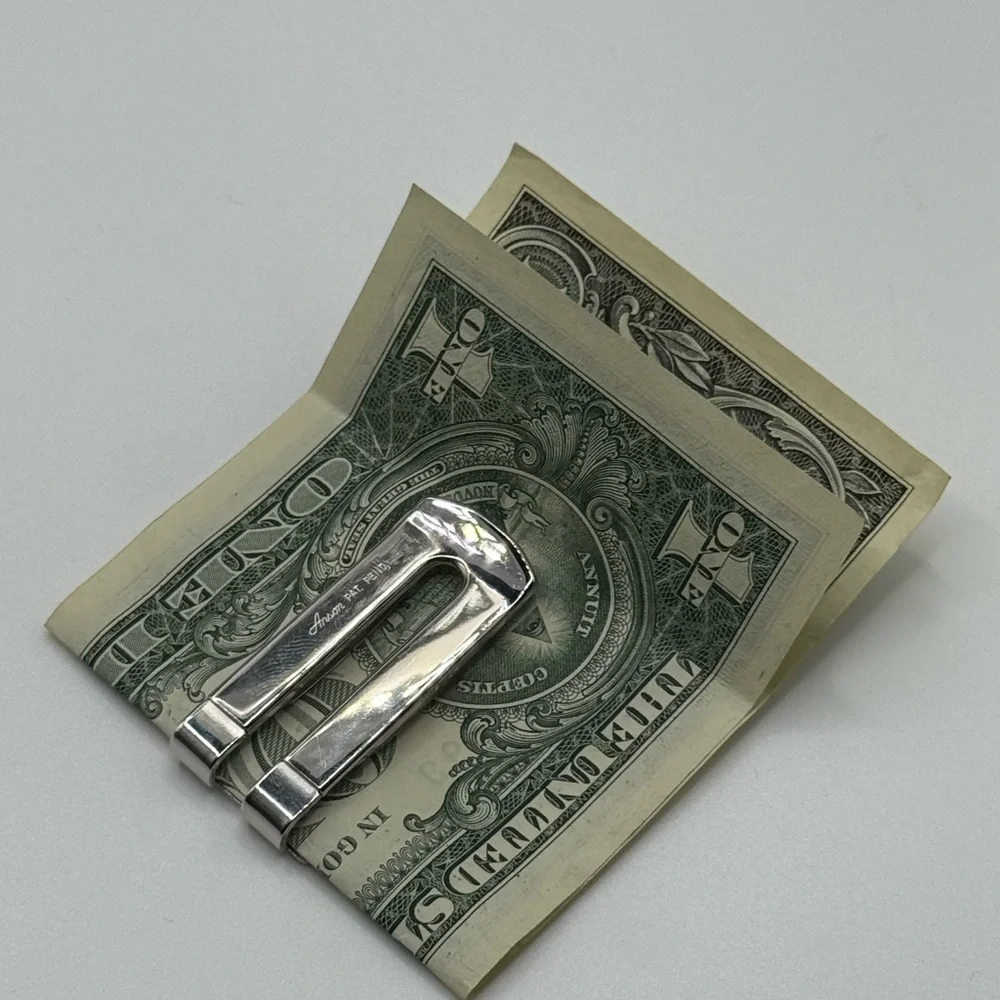 NEW VINTAGE Silver Money Clip